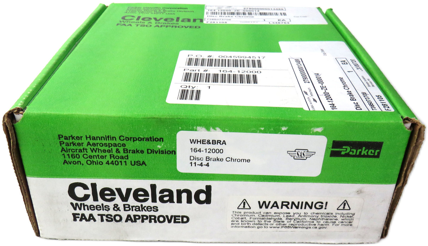 CLEVELAND 164-12000 PARKER wheels & brakes disc brake chrome      New