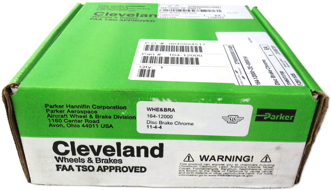 CLEVELAND 164-12000 PARKER wheels & brakes disc brake chrome      New