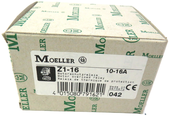 Klöckner MOELLER Z1-16 MOTOR OVERLOAD RELAY     New