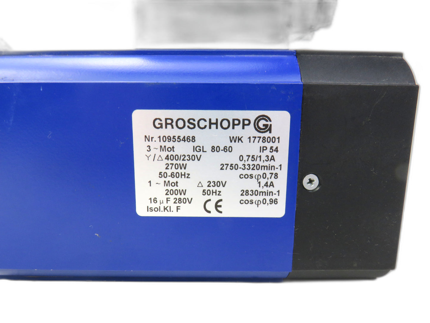 GROSCHOPP 10955468  IGL 80-60 WK 1778001 WK1778001    New