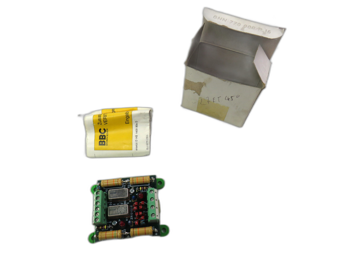 BBC ZR 0101 E ZR0101E GN 6950445 GNT 0129400    New