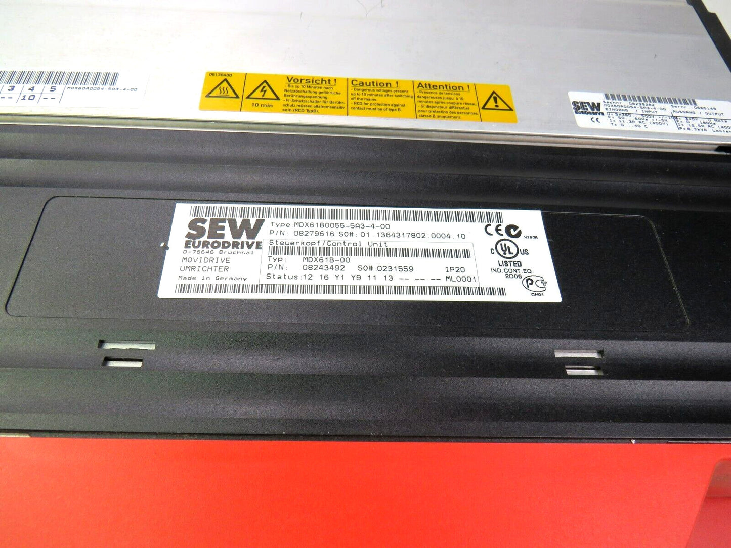 SEW EURODRIVE  MDX61B0055-5A3-4-00 MDX60A0054-5A3-4-00  DBG60B-1