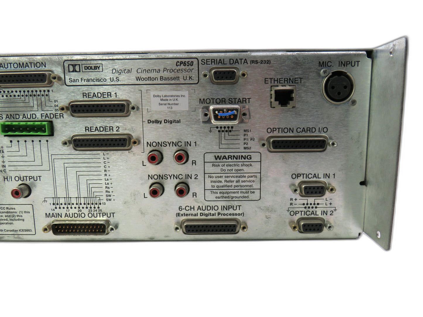 DOLBY  CP650 DIGITAL CINEMA PROCESSOR