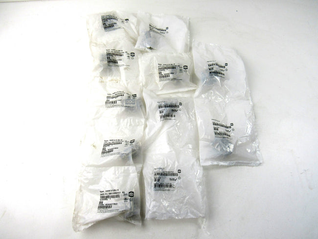Harting  09330062701  Han 6 E BU-S   Lot of 11 New
