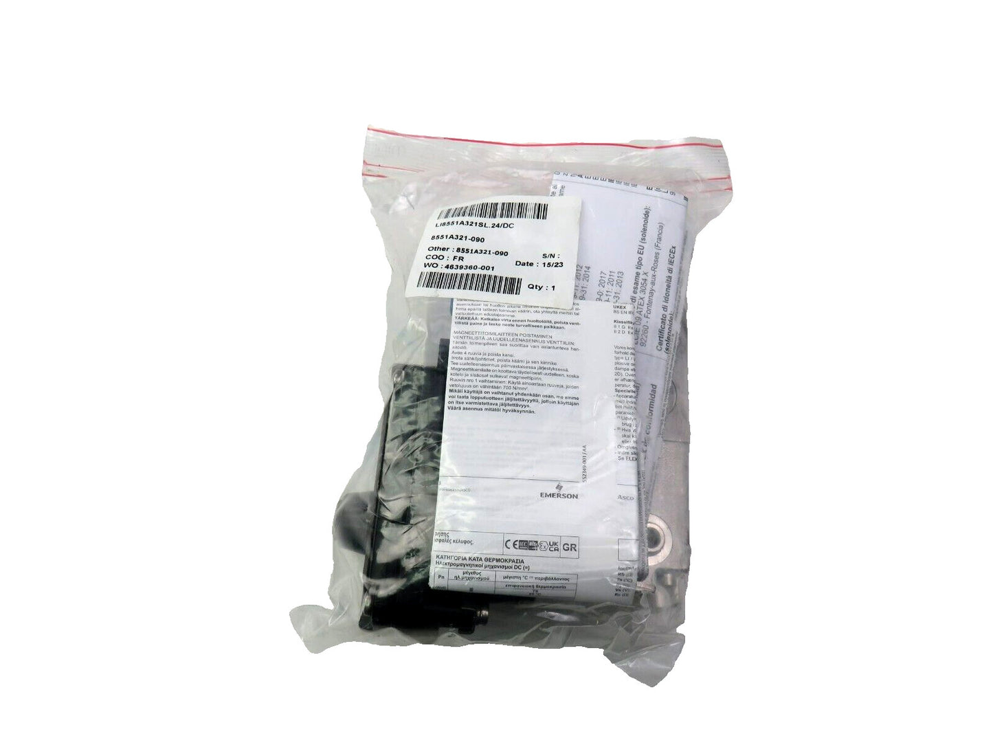 ASCO LI8551A321SL.24/DC PILOT OPERATED SOLENOID VALVE-5/2   New