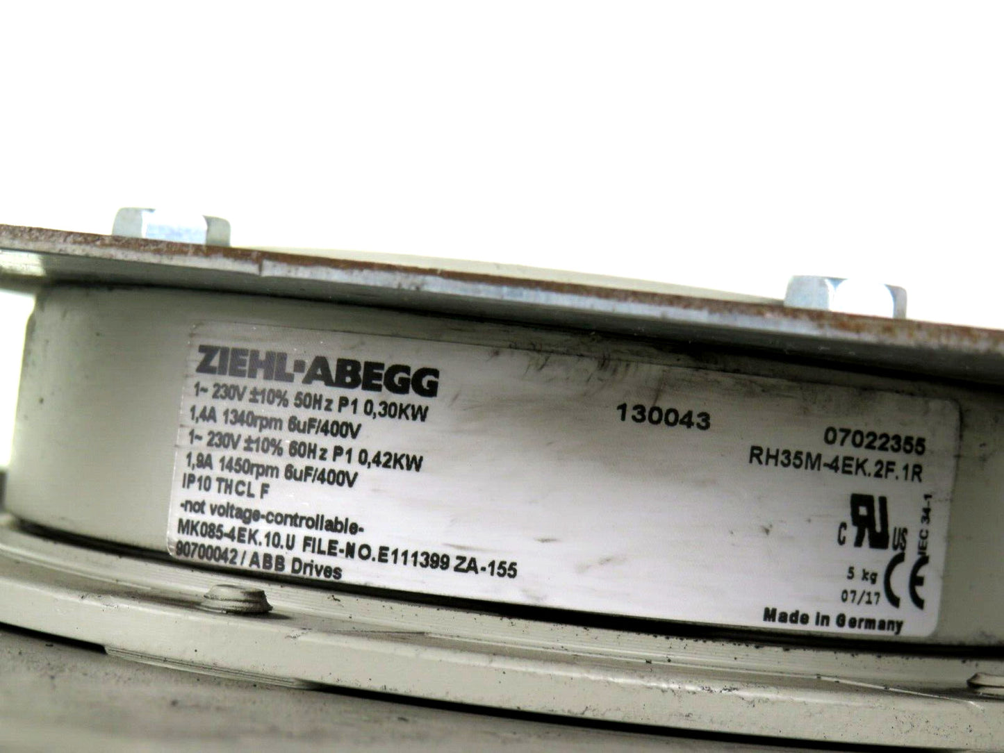ZIEHL-ABEGG MK085-4EK.10.U COOLING FAN