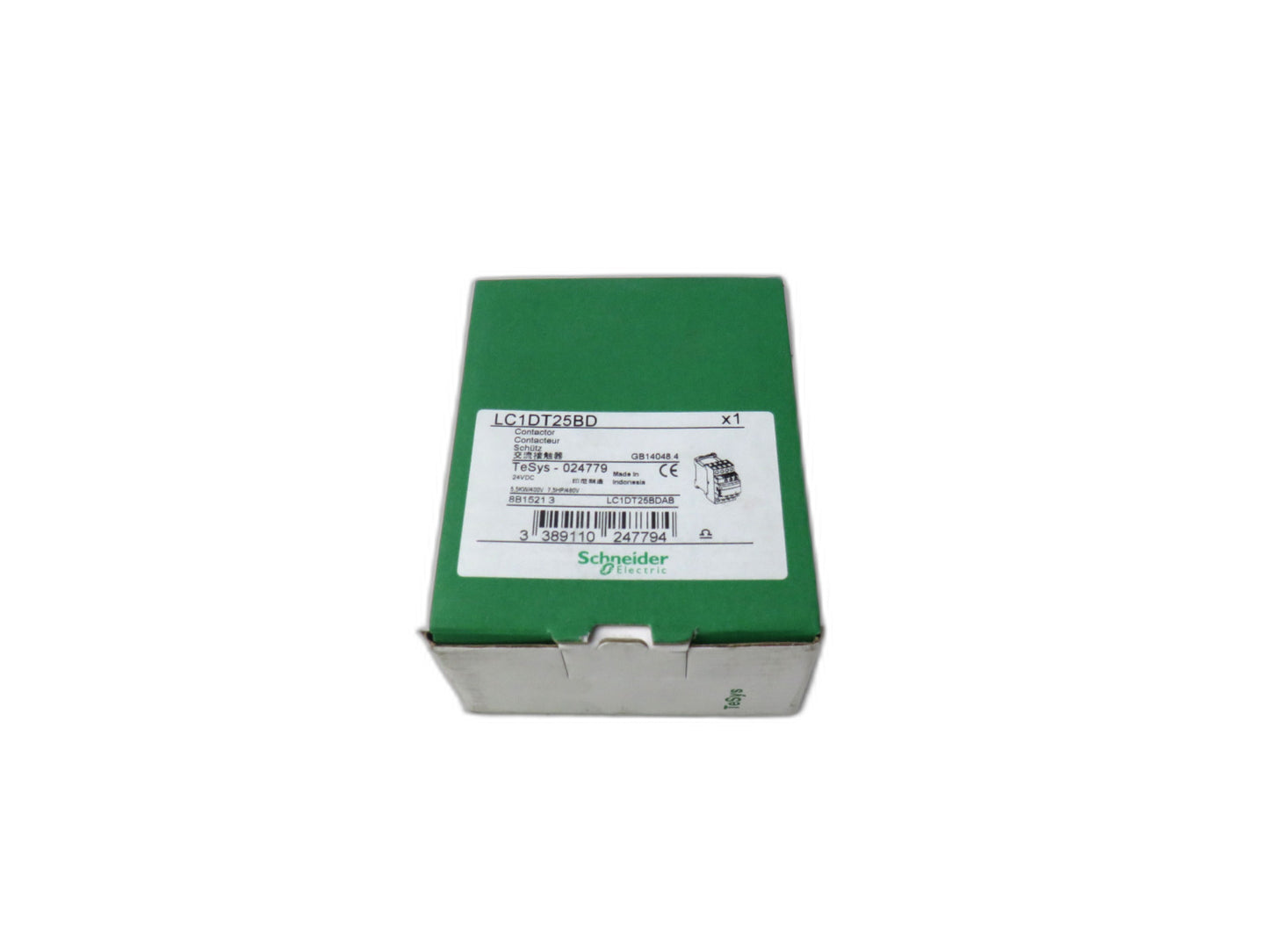 Schneider  LC1DT25BD CONTACTOR, TESYS D, 4 POLE     New