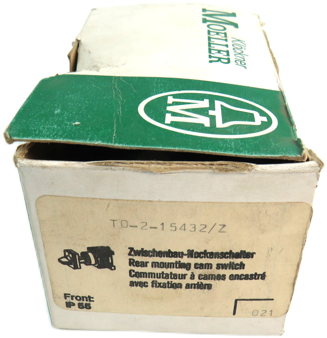 Knockler Moeller EATON T0-2-15432/Z TO-2-15432/Z MOUNTING CAM SWITCH     New