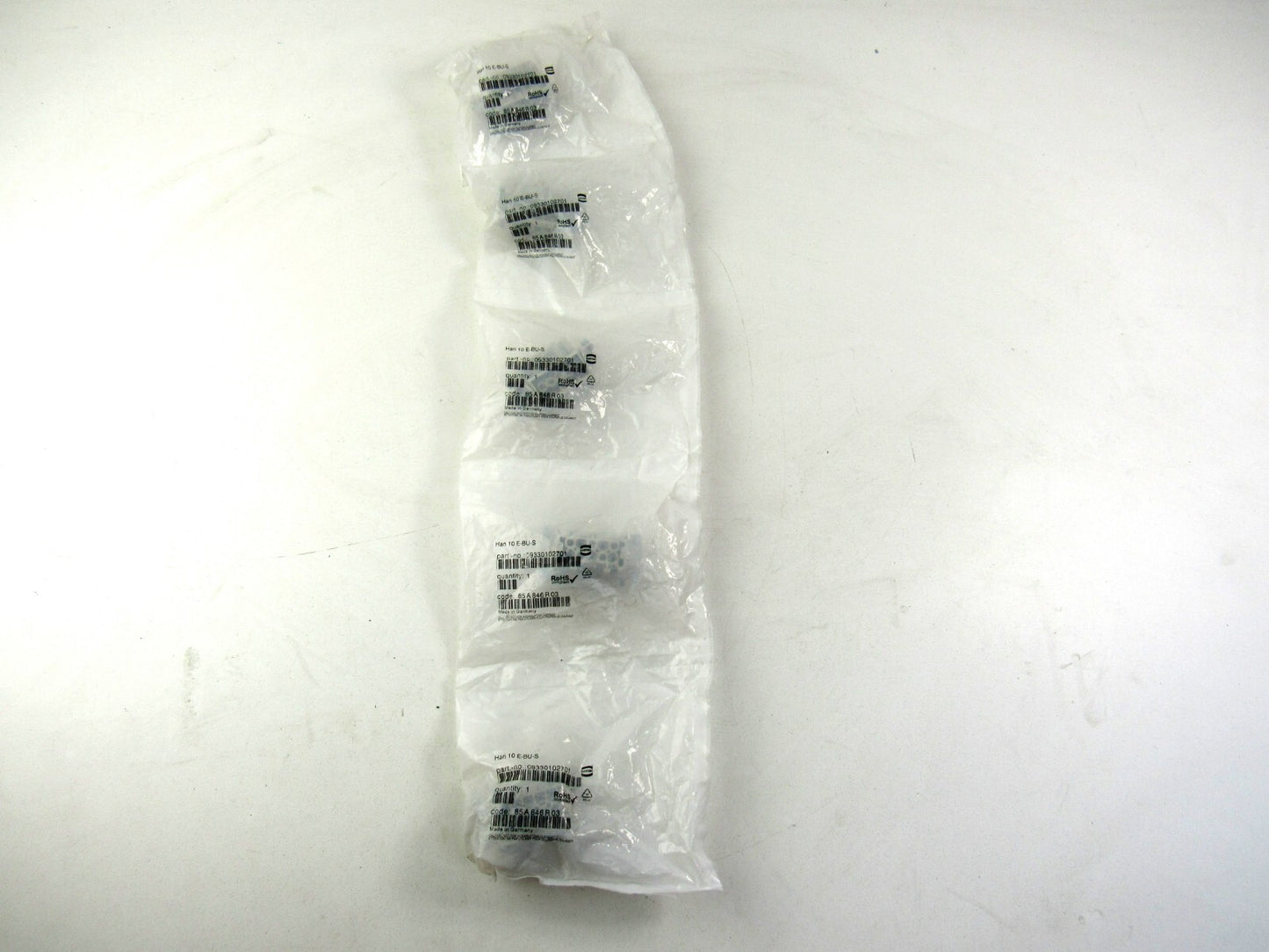 HARTING 09330102701 HAN 10 E-BU-S   Lot of 5 New