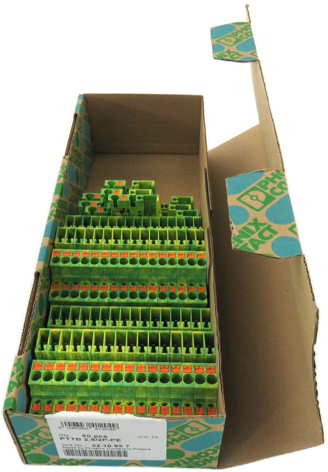 PHOENIX CONTACT  3210897 PTTB 2,5/2P-PE  Lot of 35