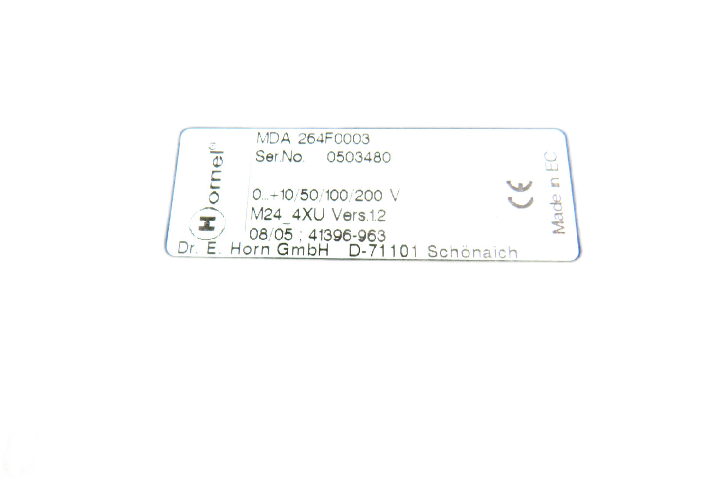 Hornel  MDA 264F0003 264f 264     New