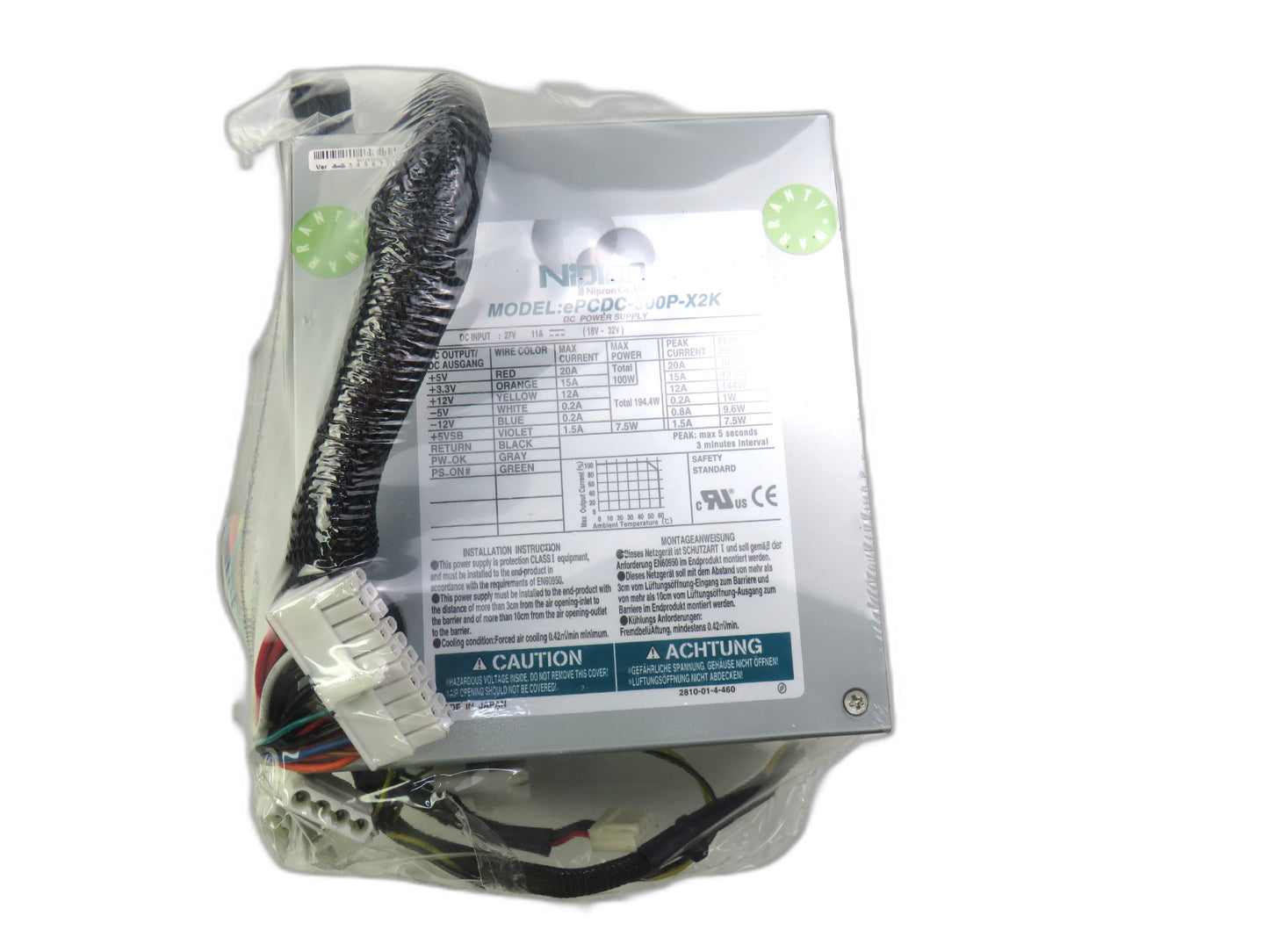 NIPRON  ePCDC-300P-X2K power supply   New