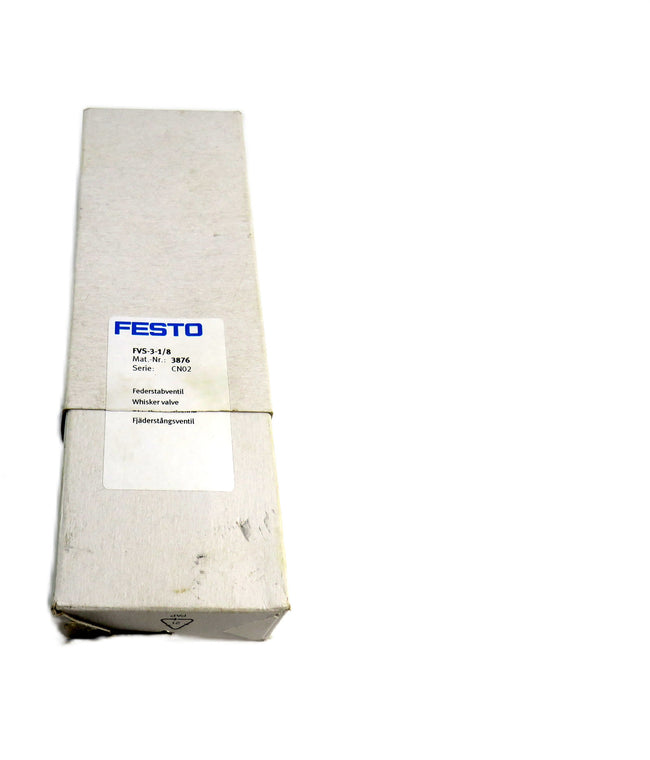 Festo FVS-3-1/8 Spring contact valve  3876    New
