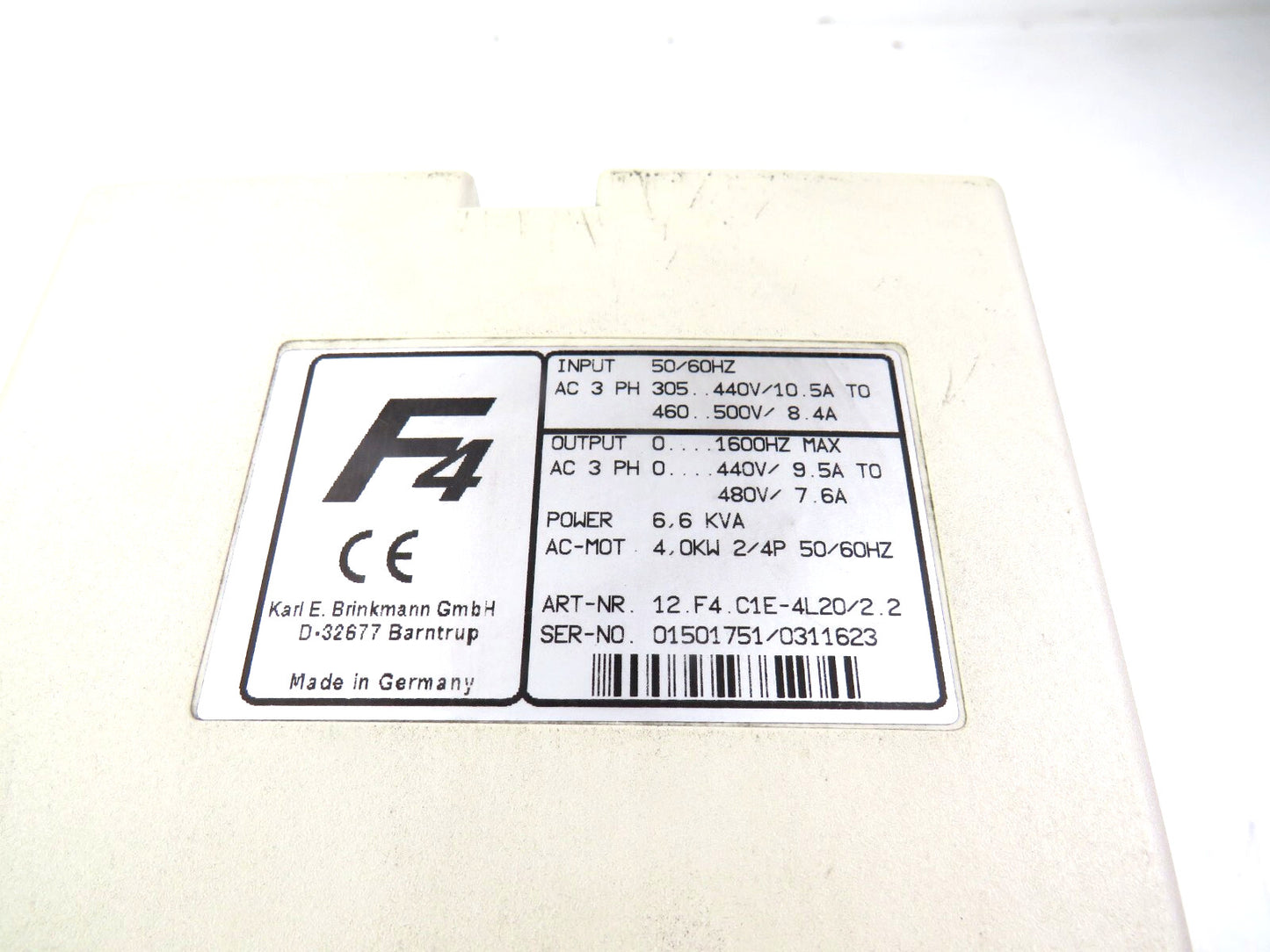 KEB  12.F4.C1E-4L20/2.2 12.F4.C1E-4L20