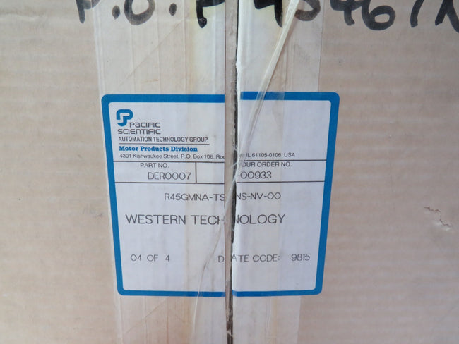 PACIFIC SCIENTIFIC R45GMNA-TS-NS-NV-00    New
