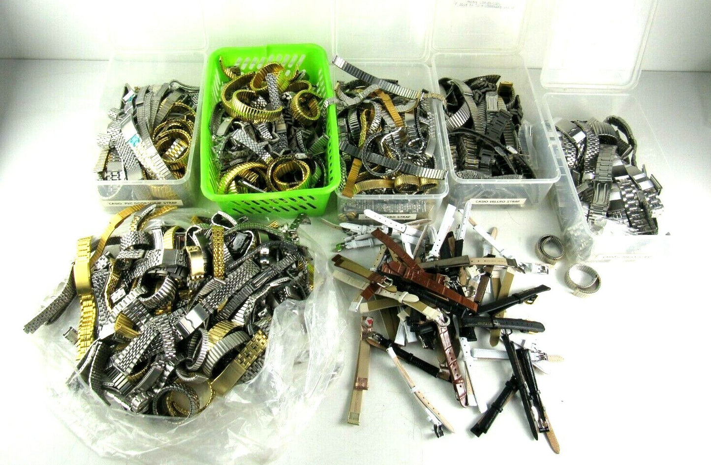 Huge hundreds Lot of watch wristbands stainless steel replacements New