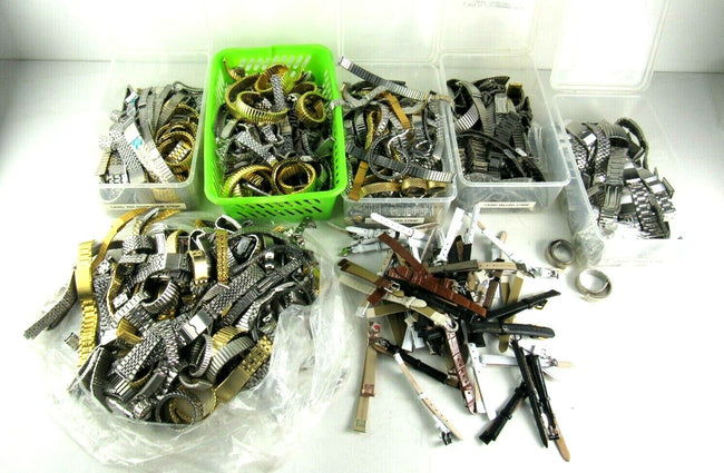 Huge hundreds Lot of watch wristbands stainless steel replacements New