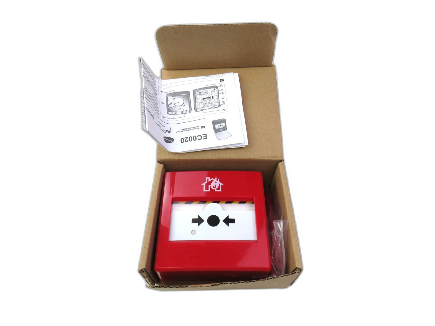 INIM  EC0020 PULSANTE MANUALE ALLARME ANALOGICO INDIRIZZATO ANTINCENDIO    New