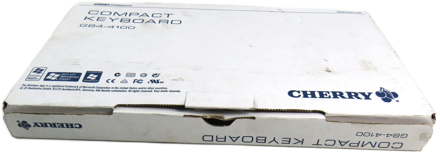 CHERRY G84-4100 G84-4100LCMBE-0 COMPACT KEYBOARD AZERTY    New