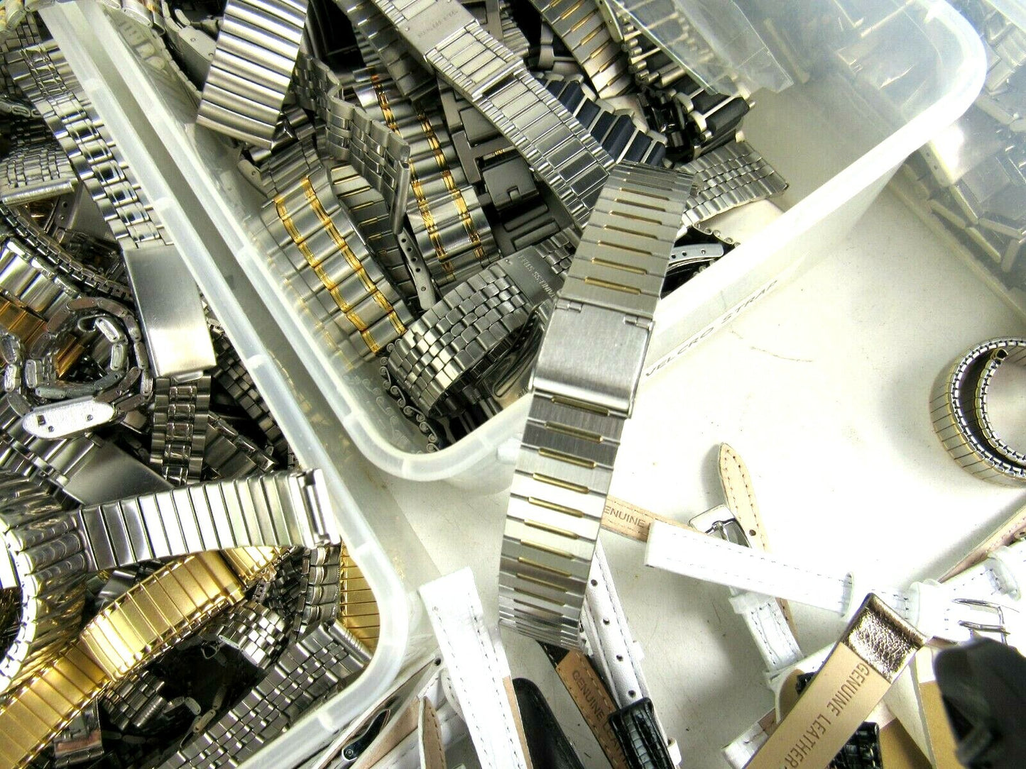 Huge hundreds Lot of watch wristbands stainless steel replacements New