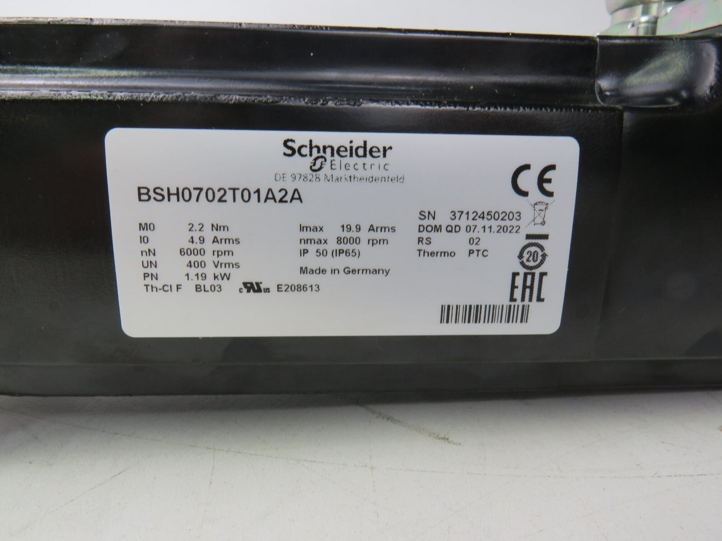 SCHNEIDER ELECTRIC BSH0702T01A2A WITTENSTEIN  NP 015S-MF1-4-1B1-1S    New