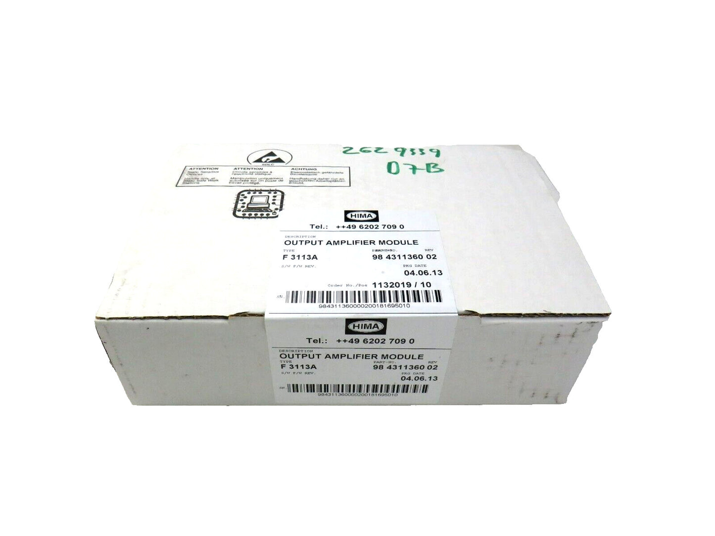 HIMA F3113A  F 3113A OUTPUT AMPLIFIER MODULE 98431136002   New