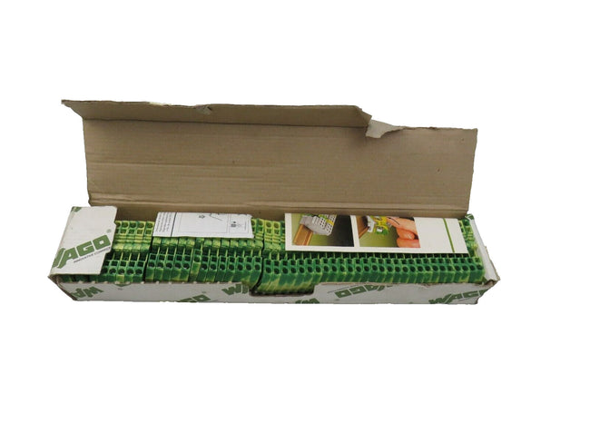 WAGO 281-907 Conductor Ground Terminal Block 4,00 mm2 Green-Yellow 50 PCS    New