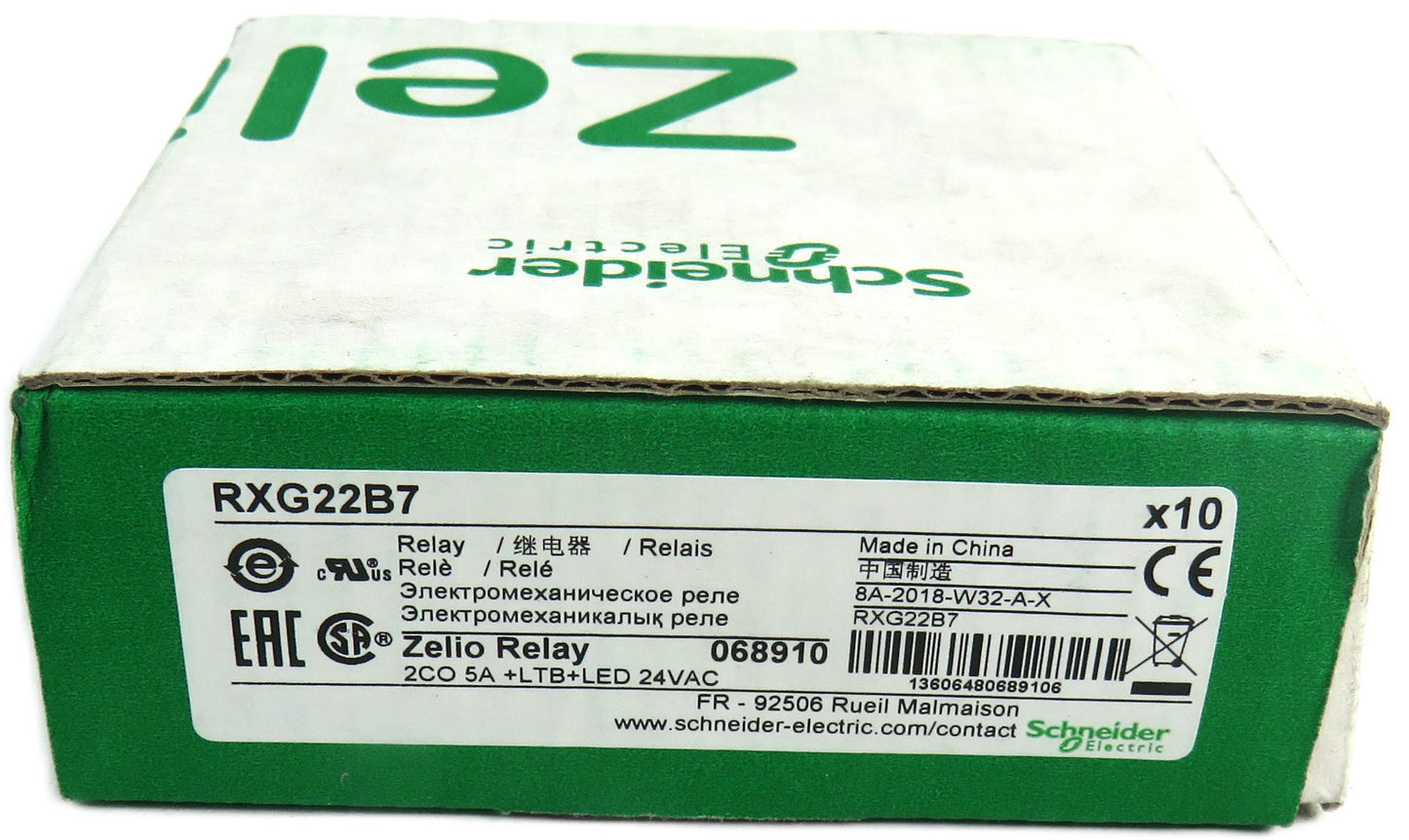SCHNEIDER ELECTRIC RXG22B7  Lot of 8 New