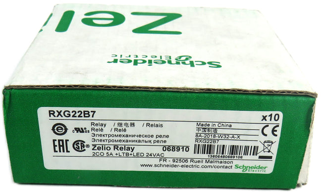 SCHNEIDER ELECTRIC RXG22B7  Lot of 8 New