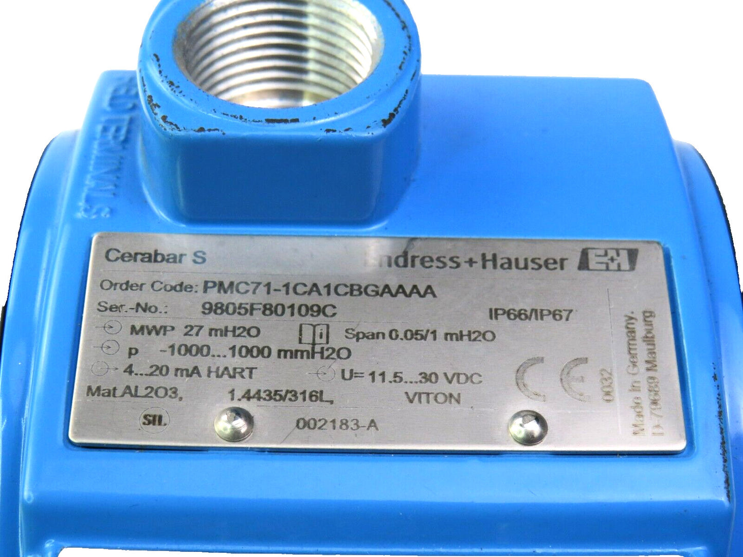 ENDRESS+HAUSER  PMC71-ACA1CBGAAAA Cerabar S + 52022385 HART   New