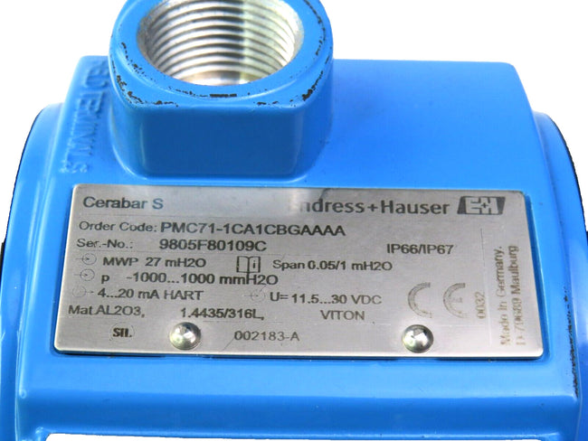 ENDRESS+HAUSER  PMC71-ACA1CBGAAAA Cerabar S + 52022385 HART   New
